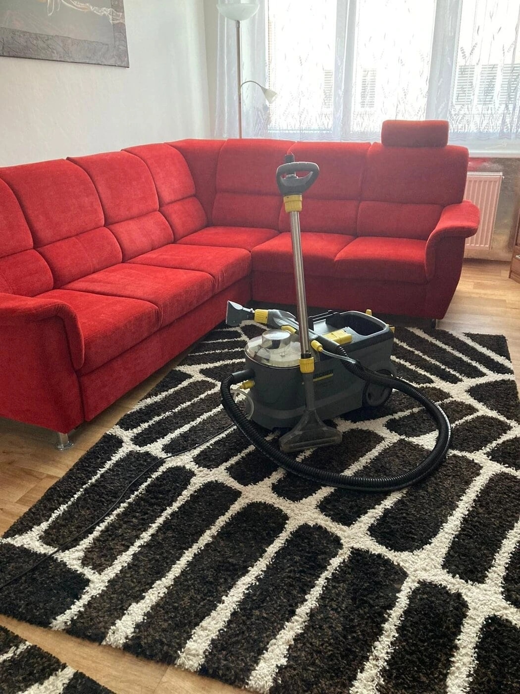 Strojové čištění koberců
